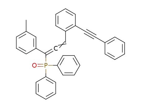 1-(diphenylphosphinoyl)-1-(m-tolyl)-3-(2-phenylethynylphenyl)propa-1,2-diene
