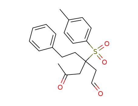 Benzenepentanal, b-[(4-methylphenyl)sulfonyl]-b-(2-oxopropyl)-