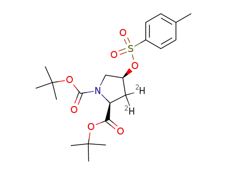 tert-butyl (2S,4S)-[3,3-<sup>2</sup>H<sub>2</sub>]-N-tert-butoxycarbonyl-4-O-para-toluenesulfonyloxyprolinate