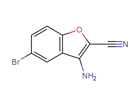 Molecular Structure of 636992-54-6 (3-AMino-5-broMo-2-cyano-benzofuran)