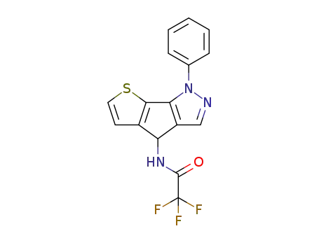 2,2,2-trifluoro-N-(1-phenyl-1,4-dihydrothieno[3',2':4,5]cyclopenta[1,2-c]pyrazol-4-yl)acetamide