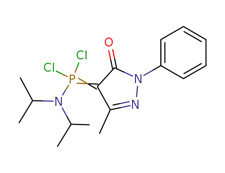 3H-Pyrazol-3-one,
4-[[bis(1-methylethyl)amino]dichlorophosphoranylidene]-2,4-dihydro-5-
methyl-2-phenyl-