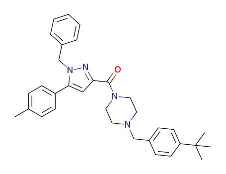 1-{[1-benzyl-5-(4-methylphenyl)-1H-pyrazol-3-yl]carbonyl}-4-(4-tert-butylbenzyl)piperazine