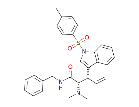 (2S,3S,E)-N-benzyl-2-(dimethylamino)-3-(1-tosyl-1H-indol-3-yl)pent-4-enamide