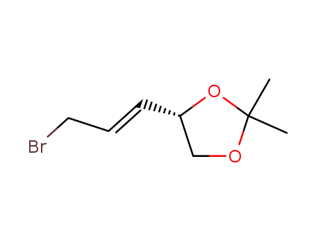 Molecular Structure of 198402-59-4 ((S)-4,5-ISOPROPYLIDENE-2-PENTENYLBROMIDE)