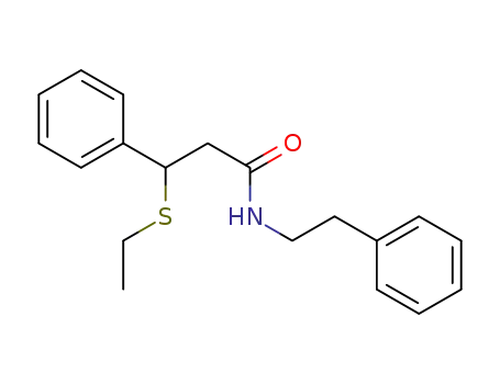 3-(ethylthio)-N-phenethyl-3-phenylpropanamide