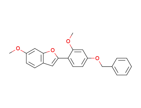 Benzofuran, 6-methoxy-2-[2-methoxy-4-(phenylmethoxy)phenyl]-