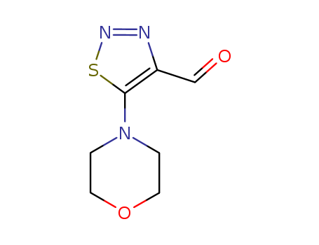 1,2,3-Thiadiazole-4-carboxaldehyde, 5-(4-morpholinyl)-