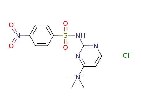 (6-methyl-2-(4-nitrophenylsulfonamido)pyrimidin-4-yl)trimethylammonium chloride