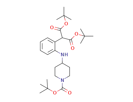 1,3-di-tert-butyl 2-(2-{[1-(tert-butoxycarbonyl)piperidine-4-yl]amino}phenyl)propanedioate