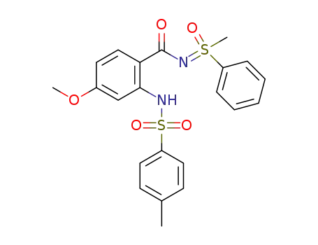 N-[2-(4'-methylbenzenesulfonamido)-4-methoxybenzoyl]-S-methyl-S-phenylsulfoximine