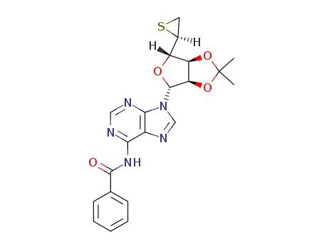 <i>N</i>-[9-(2,2-dimethyl-6-thiiranyl-tetrahydro-furo[3,4-<i>d</i>][1,3]dioxol-4-yl)-9<i>H</i>-purin-6-yl]-benzamide