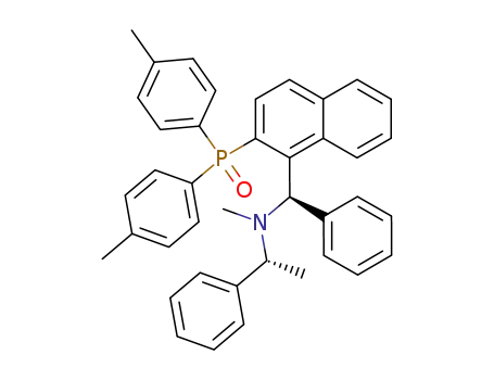 {(R)-[2-(di-p-tolylphosphinoyl)naphthalen-1-yl](phenyl)methyl}methyl((1R')-1'-phenylethyl)amine