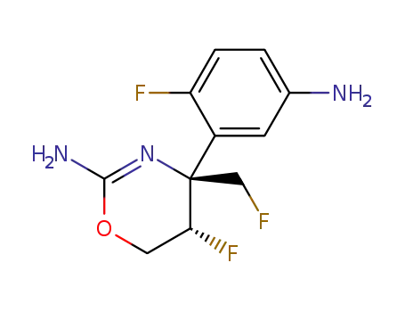 (4R,5S)-4-(5-amino-2-fluorophenyl)-5-fluoro-4-(fluoromethyl)-5,6-dihydro-4H-1,3-oxazin-2-amine