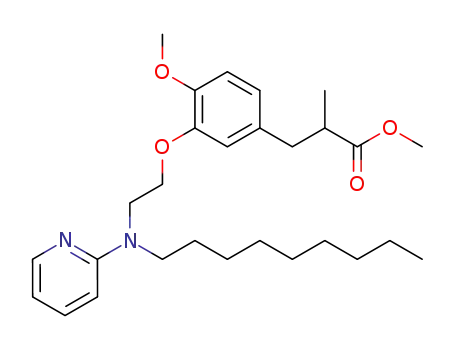 Benzenepropanoic acid, a-methyl-3-[2-(nonyl-2-pyridinylamino)ethoxy]-,
methyl ester