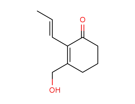 2-Cyclohexen-1-one, 3-(hydroxymethyl)-2-(1E)-1-propenyl-