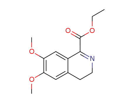 1-Isoquinolinecarboxylic acid, 3,4-dihydro-6,7-dimethoxy-, ethyl ester