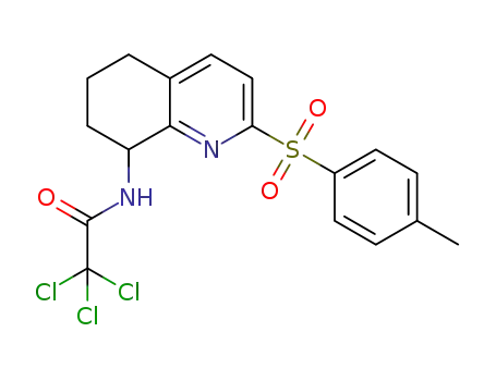 8-(trichloromethylcarbonylamino)-5,6,7,8-tetrahydro-2-(p-toluenesulfonyl)quinoline