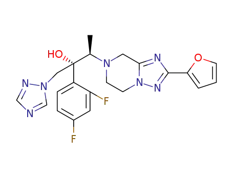 (2R,3R)-3-((2-(furan-2-yl)phenyl)-5,6-dihydro-[1,2,4]triazolo[1,5-a]pyrazin-7(8H)-yl)-2-(2,4-difluoro-phenyl)-1-(1H-1,2,4-triazol-1-yl)butan-2-ol