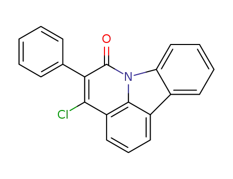 Molecular Structure of 274691-30-4 (4-chloro-5-phenyl-6H-pyrido[3,2,1-jk]carbazol-6-one)