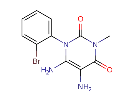 2,4(1H,3H)-Pyrimidinedione, 5,6-diamino-1-(2-bromophenyl)-3-methyl-