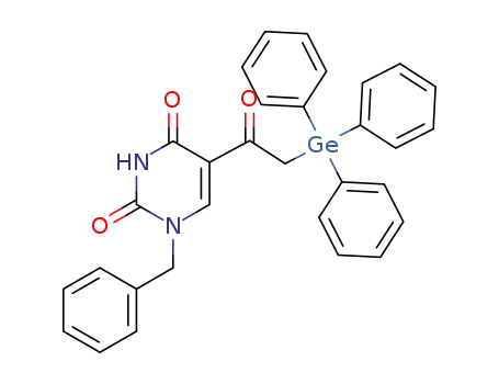 1-N-benzyl-5-[2-(triphenylgermyl)acetyl]uracil