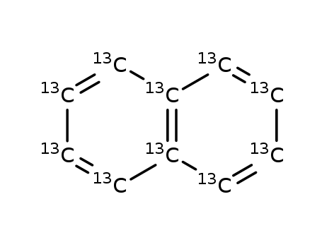 Molecular Structure of 219526-41-7 (NAPHTHALENE-13C10)