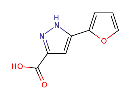 Molecular Structure of 116153-81-2 (5-(2-FURYL)-4H-PYRAZOLE-3-CARBOXYLIC ACID)