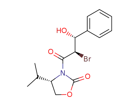 2-Oxazolidinone,
3-[(2R,3R)-2-bromo-3-hydroxy-1-oxo-3-phenylpropyl]-4-(1-methylethyl)-,
(4S)-