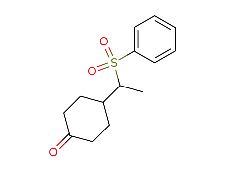 4-[(1-phenylsulfonyl)ethyl]cyclohexan-1-one