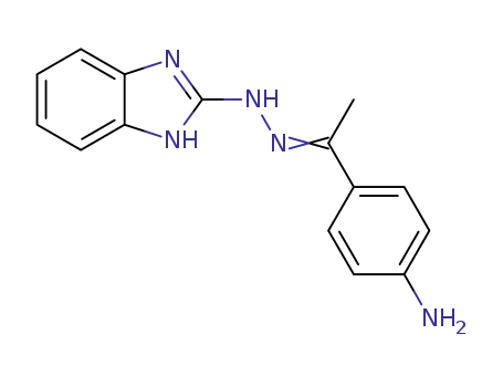 Molecular Structure of 113424-01-4 (2H-Benzimidazol-2-one, 1,3-dihydro-,
[1-(4-aminophenyl)ethylidene]hydrazone)