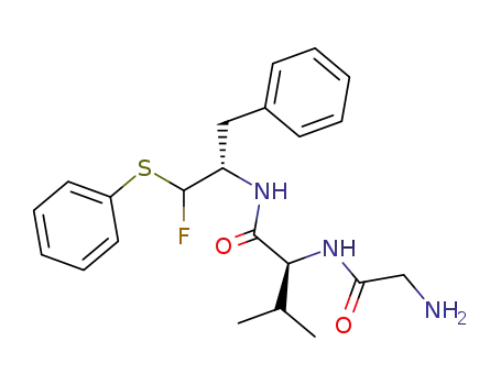 (S)-2-(2-Amino-acetylamino)-N-((S)-1-benzyl-2-fluoro-2-phenylsulfanyl-ethyl)-3-methyl-butyramide