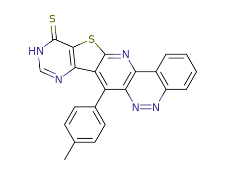 7-(p-tolyl)pyrimido[4'',5'':4',5']thieno[3',2':5,6]pyrido[3,2-c]cinnolin-11(10H)-thione