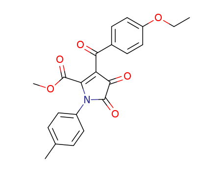 1H-Pyrrole-2-carboxylic acid, 3-(4-ethoxybenzoyl)-4,5-dihydro-1-(4-methylphenyl)-4,5-dioxo-, methyl ester
