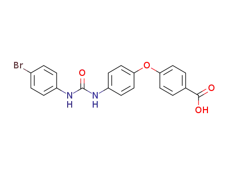 Molecular Structure of 1415662-11-1 (4-(4-(3-(4-bromophenyl)ureido)phenoxy)benzoic acid)