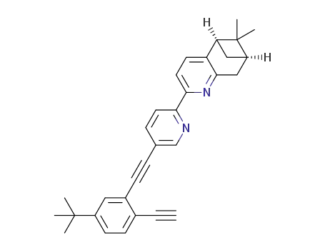 (7R,9R)-5,6-pineno-5'-((5-tert-butyl-2-ethynylphenyl)ethynyl)-2,2'-bipyridine