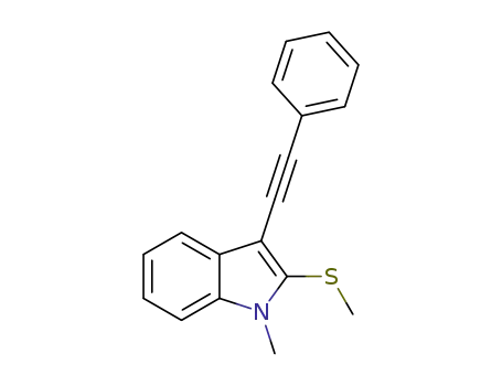 1-methyl-2-(methylthio)-3-(phenylethynyl)-1H-indole