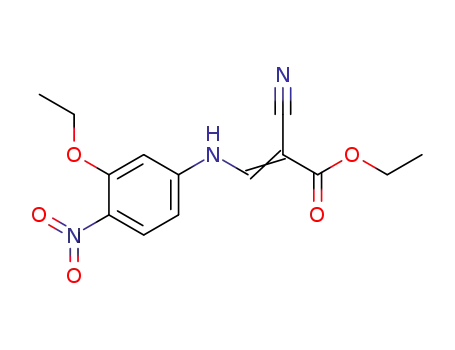 2-Propenoic acid, 2-cyano-3-[(3-ethoxy-4-nitrophenyl)amino]-, ethyl
ester