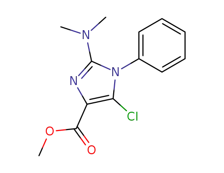 1H-Imidazole-4-carboxylic acid, 5-chloro-2-(dimethylamino)-1-phenyl-,
methyl ester