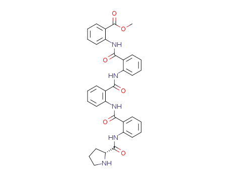 (R)-methyl 2-(2-(2-(2-(pyrrolidine-2-carboxamido)benzamido)benzamido)benzamido)benzoate