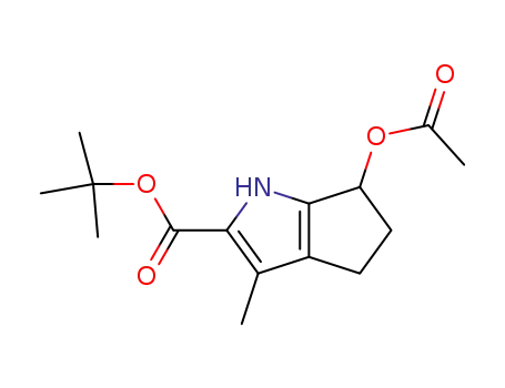 t-butyl 6-acetoxy-1,4,5,6-tetrahydro-3-methylcyclopenta[b]pyrrole-2-carboxylate