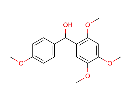 Molecular Structure of 819056-22-9 (Benzenemethanol, 2,4,5-trimethoxy-a-(4-methoxyphenyl)-)