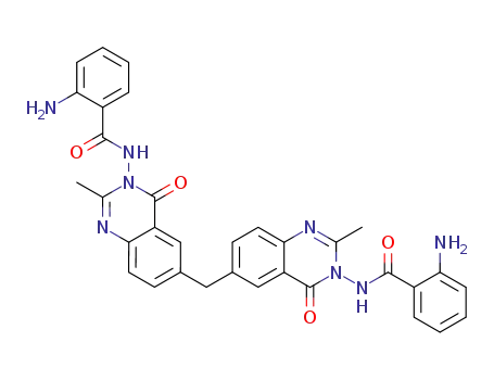 Benzamide,
N,N'-[methylenebis(2-methyl-4-oxo-6,3(4H)-quinazolinediyl)]bis[2-amin
o-