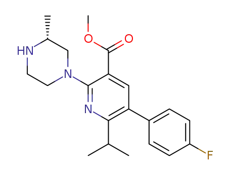 (R)-methyl 5-(4-fluorophenyl)-6-isopropyl-2-(3-methylpiperazin-1-yl)nicotinate