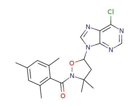 6-chloro-9-[2-(mesitylcarbonyl)-3,3-dimethylisoxazolidin-5-yl]-9H-purine