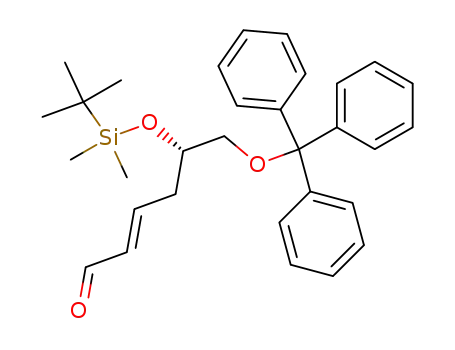 2-Hexenal, 5-[[(1,1-dimethylethyl)dimethylsilyl]oxy]-6-(triphenylmethoxy)-,
(2E,5S)-