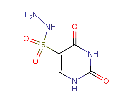 Molecular Structure of 90287-01-7 (5-Pyrimidinesulfonic acid, 1,2,3,4-tetrahydro-2,4-dioxo-, hydrazide)