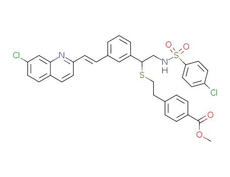 (+/-)-methyl 4-{[(2-{4-chlorophenylsulfonylamino}-1-{3-[(E)-2-(7-chloro-2-quinolyl)vinyl]phenyl}ethyl)thio]-2-ethyl}benzoate