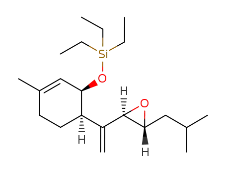 Triethyl-{(1R,6R)-6-[1-((2R,3R)-3-isobutyl-oxiranyl)-vinyl]-3-methyl-cyclohex-2-enyloxy}-silane