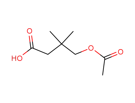 Molecular Structure of 881019-76-7 (Butanoic acid, 4-(acetyloxy)-3,3-dimethyl-)